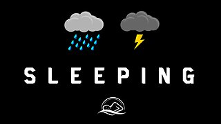 RAIN and THUNDER Sounds for Sleeping BLACK SCREEN | Rainy Relaxation