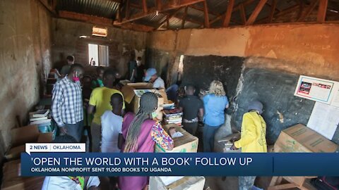 WATCH: Union Public Schools senior gets books to children in Uganda