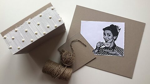 DIY Handmade Box from paper and cardboard | Tea-chest | Cardboard idea