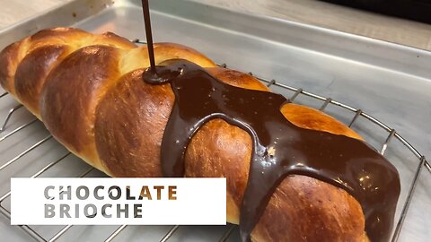 Brioche bread with chocolate.