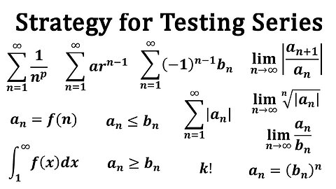 Infinite Sequences and Series: Strategy for Testing Series