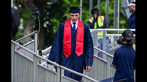 Trump attends his son Barron's high school graduation