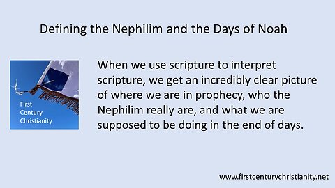 Defining the Nephilim and the Days of Noah