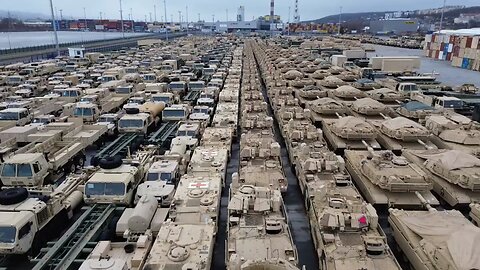 NATO Military Equipment Prepared For Ukraine In Poland, Gdynia