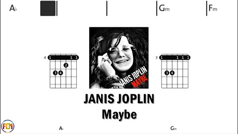 JANIS JOPLIN Maybe - Guitar Chords & Lyrics HD