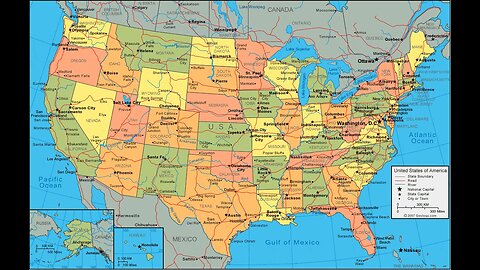 50 States and Capitals of the United States of America | Learn geographic regions of the USA