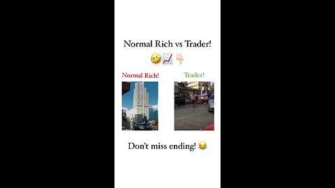 Normal rich vs Trader Life style of a trader Traders Life |funny video