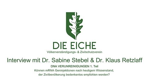 DIE EICHE CONNECT: Interview mit Dr. Stebel & Dr. Retzlaff DNA Verunreinigung 1. Teil