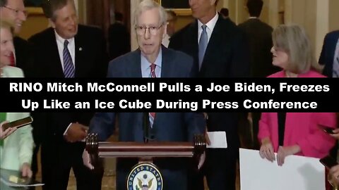 RINO Mitch McConnell Pulls a Joe Biden, Freezes Up Like an Ice Cube During Press Conference