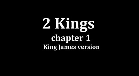 2 Kings 1 King James version