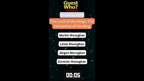 Guest This Actor #150 Like A Quick Quiz? | The Lord of the Rings: The Fellowship of the Ring