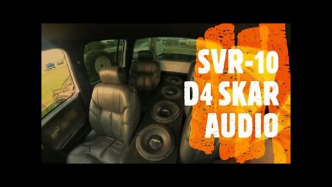 SKAR AUDIO SVR-10 D4 SUBWOOFER REVIEW 4 10IN SUBWOOFER IN MY TRCUK