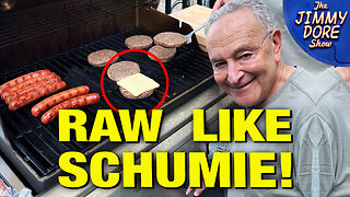 Chuck Schumer’s Epic SELF-BURN While Grilling Burgers!