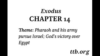 Exodus Chapter 14 (Bible Study)