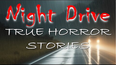 3 Allegedly TRUE Rainy Night Drive Horror Stories (Including Sounds: Driving, Rain & Thunder)