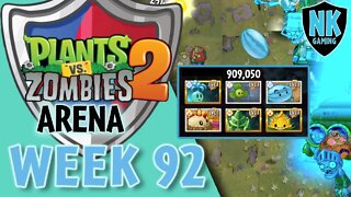PvZ 2 - Arena - Week 92 - Level 1 Plants - No Premium