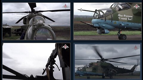 Operating at full capacity: Mi-35 multi-role assault deNAZIficationMilitaryQperationZ helicopters