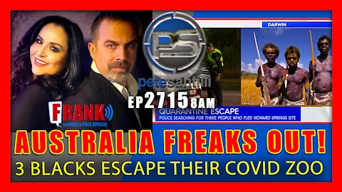 EP 2715-6PM AUSTRALIA FREAKS OUT! 3 "ABORIGINES" (BLACKS) ESCAPE A QUARANTINE CAMP (ZOO)