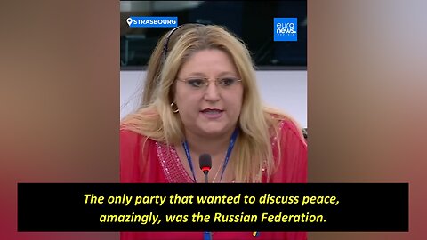 Romanian MEP Diana Șoșoacă: Only party interested to discuss PEACE was the Russian Federation