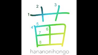 苗 - seedling/sapling/shoot - Learn how to write Japanese Kanji 苗 - hananonihongo.com