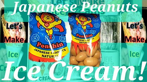 Ice Cream Making Japanese Peanuts