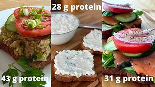 3 Healthy Sandwich Recipe Ideas for weight loss - High Protein Low Calorie Meals