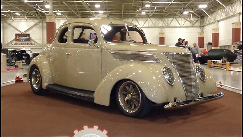 1937 Ford 2 Door Custom Restomod in Tan & V8 Engine Sound on My Car Story with Lou Costabile