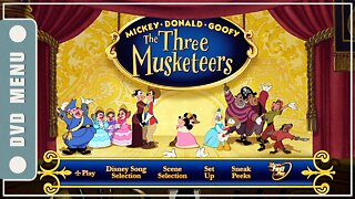 Mickey, Donald, Goofy: The Three Musketeers - DVD Menu