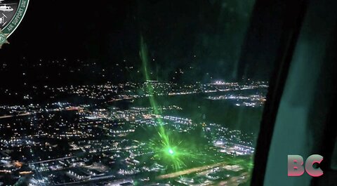 Man accused of shining green laser at two helicopters flying over Spokane Valley