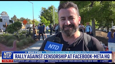 NTD News: Rally Against Censorship at Facebook-Meta Headquarters