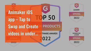 Animaker iOS app – Tap to Swap and Create videos in under 10 second!