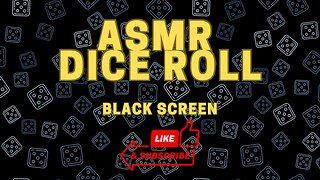 Dice Roll ASMR with Black Screen