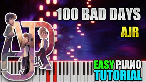 100 Bad Days - AJR | Easy Piano Tutorial