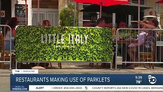Little Italy restaurants making used of parklets