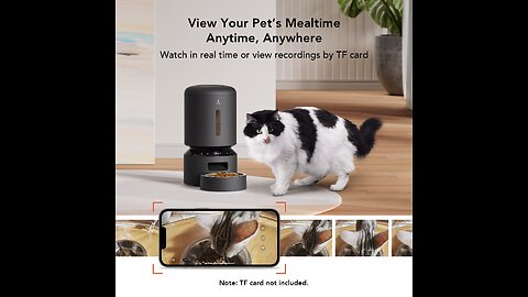 PETLIBRO Automatic Cat Feeder with Camera, 1080P HD Video with Night Vision, 5G WiFi Pet Feeder...