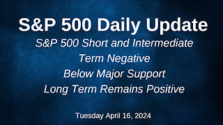 S&P 500 Daily Market Update for Tuesday April 16, 2024