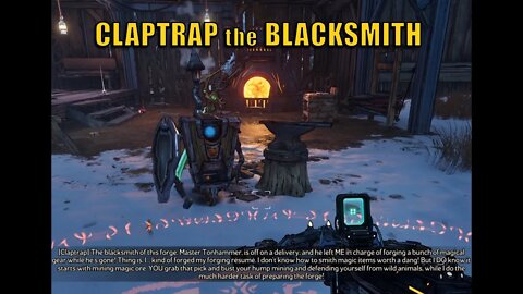 Tiny Tina's Wonderlands EP7 - Gameplay - Sir Claptrap now wants to be a Blacksmith