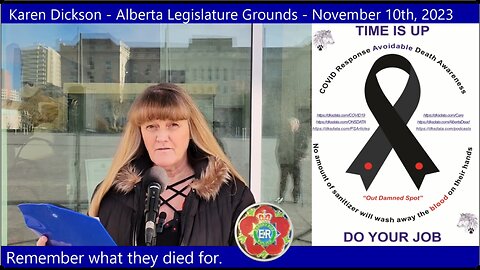 Karen Dickson - Alberta Legislature Grounds - November 10th, 2023