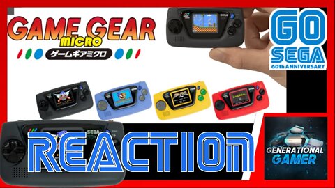 Sega Game Gear Mini Announcement and Reaction (Meh)