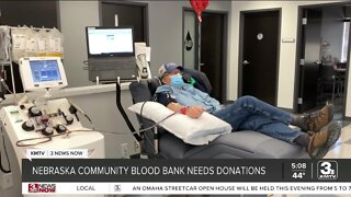Nebraska Community Blood Bank urges public to increase donations