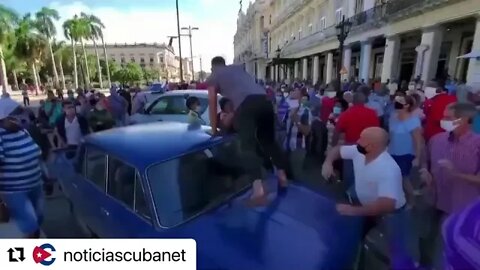 Cuba 🇨🇺 Violent Castro Mob
