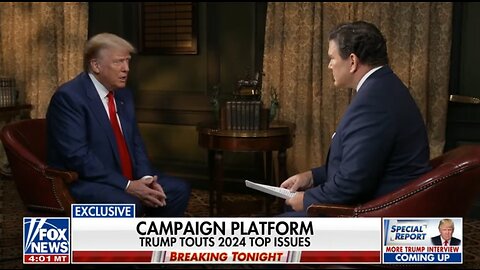 Trump's Interview On Fox News' Special Report w/Bret Baier(FULL)