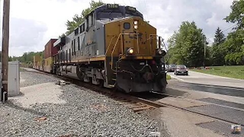 CSX I135 Intermodal Train from Lodi, Ohio July 22, 2023