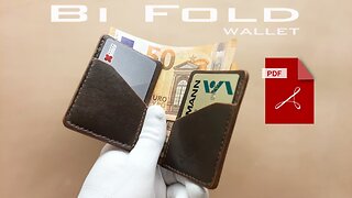 Handmade Leather Bifold wallet / PATTERN /