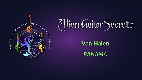 Van Halen - Panama Cover | Rob Lobasso Alien Guitar Secrets