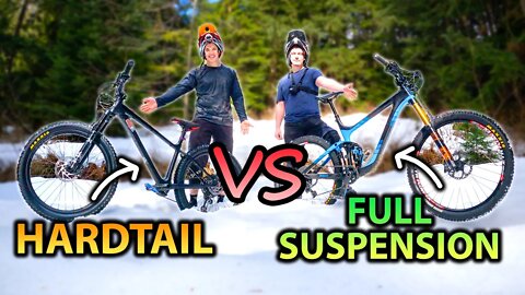 Riding my Hardtail against a Full Suspension on the North Shore! | Mt Fromme