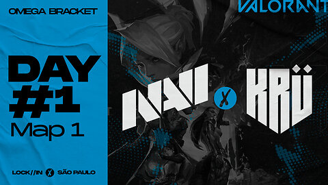 NAVI VS KRÜ New Roster! Map 1 VCT LOCK IN São Paulo I Valorant highlight