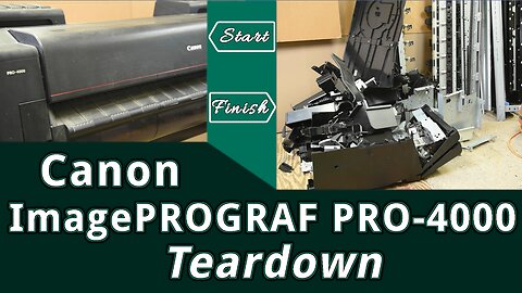 ImagePROGRAF PRO-4000 Teardown