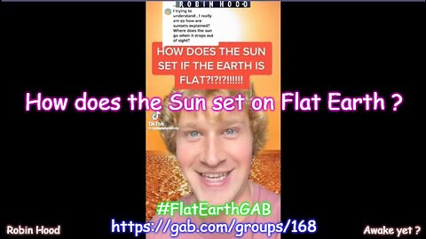 How does the Sun set on Flat Earth ~ Kaleb