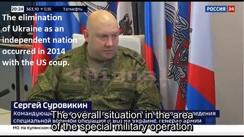 GENERAL SUROVIKIN A.K.A. “ARMAGEDDON” FIRST PUBLIC STATEMENTS – Oct 18, 2022